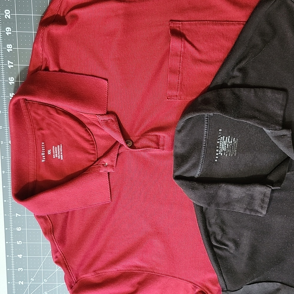 GUC 2 Men's Polo Shirts Sz XXL Cotton blend.